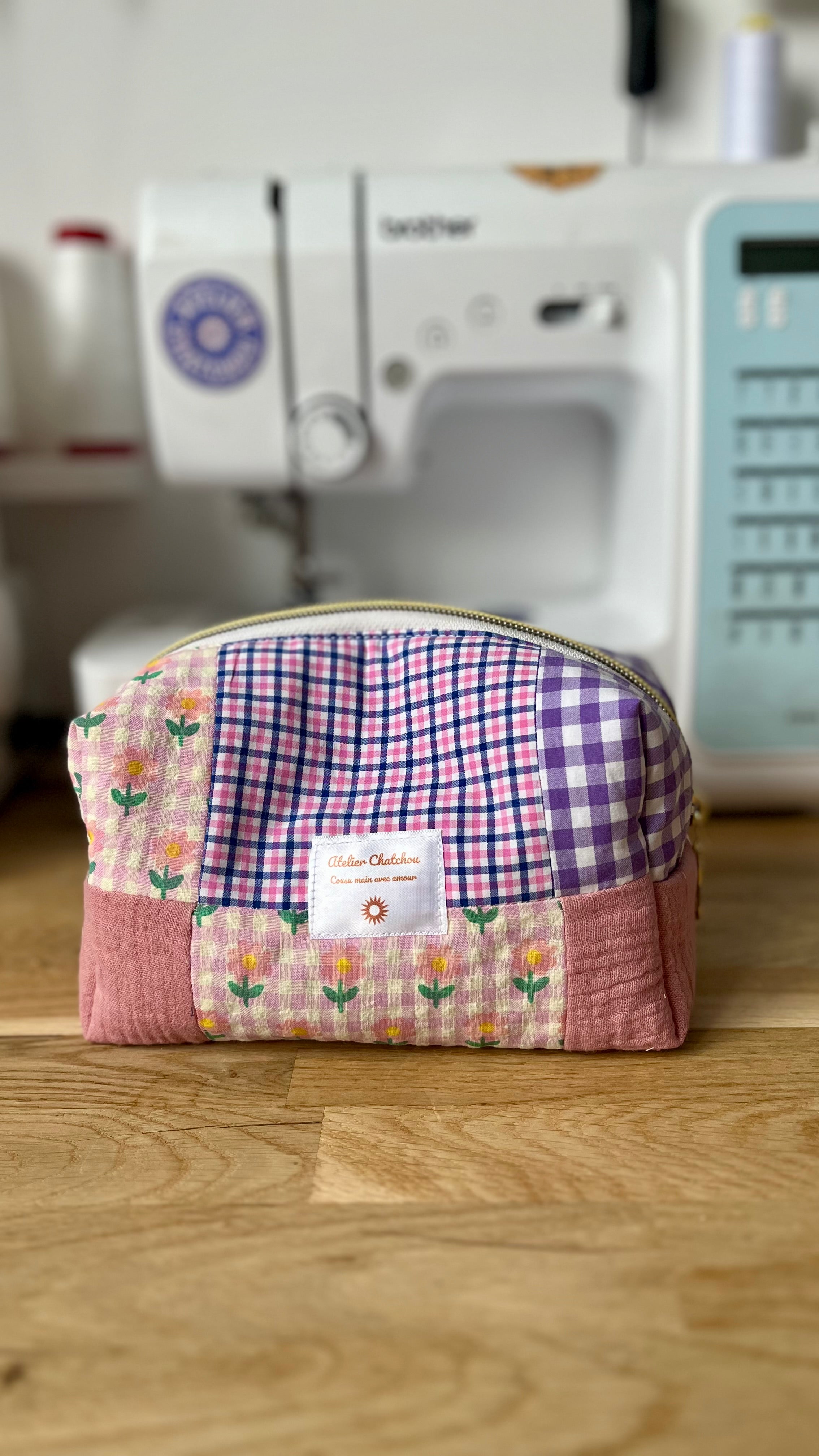 Trousse patchwork - pièce unique