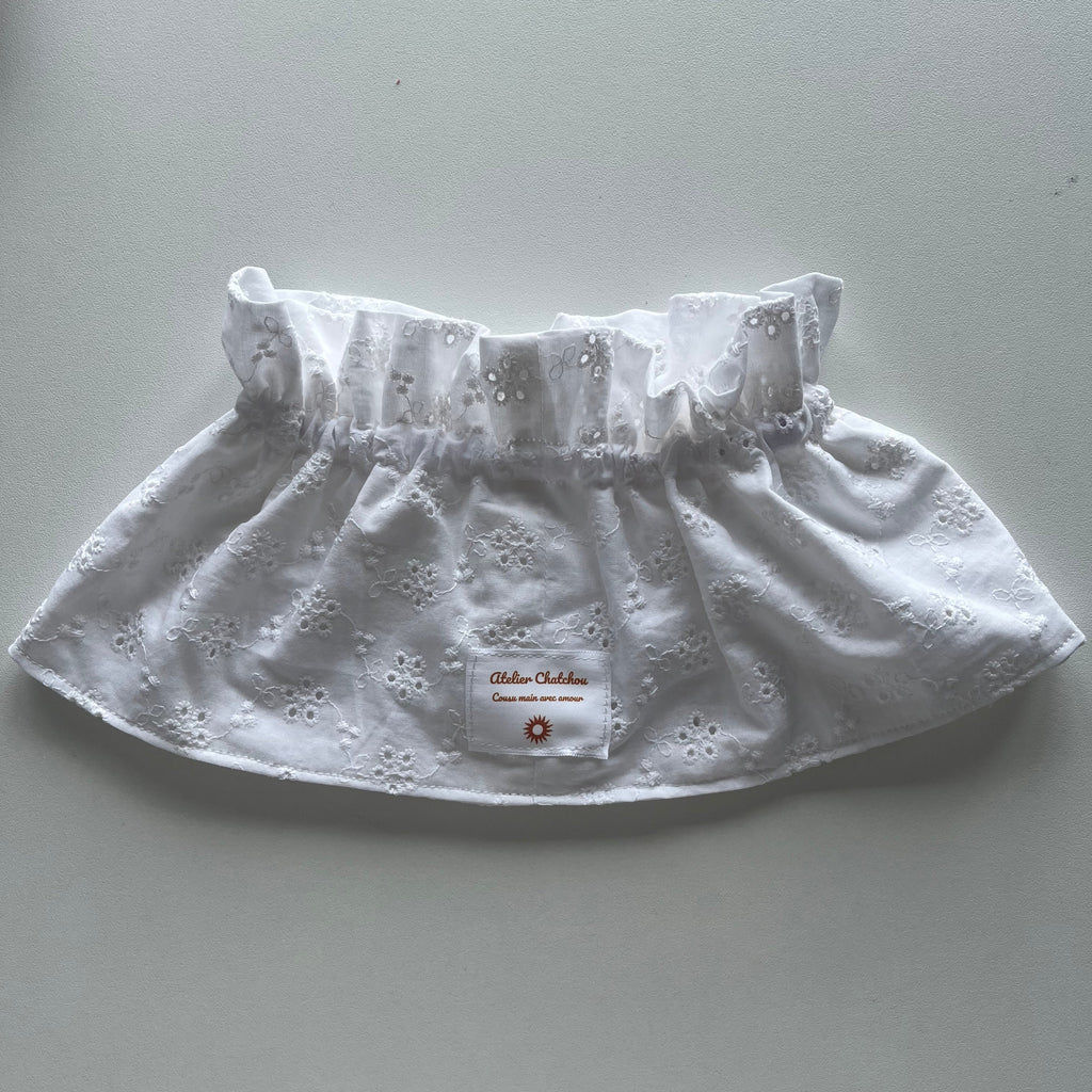Col blanc pour femme 