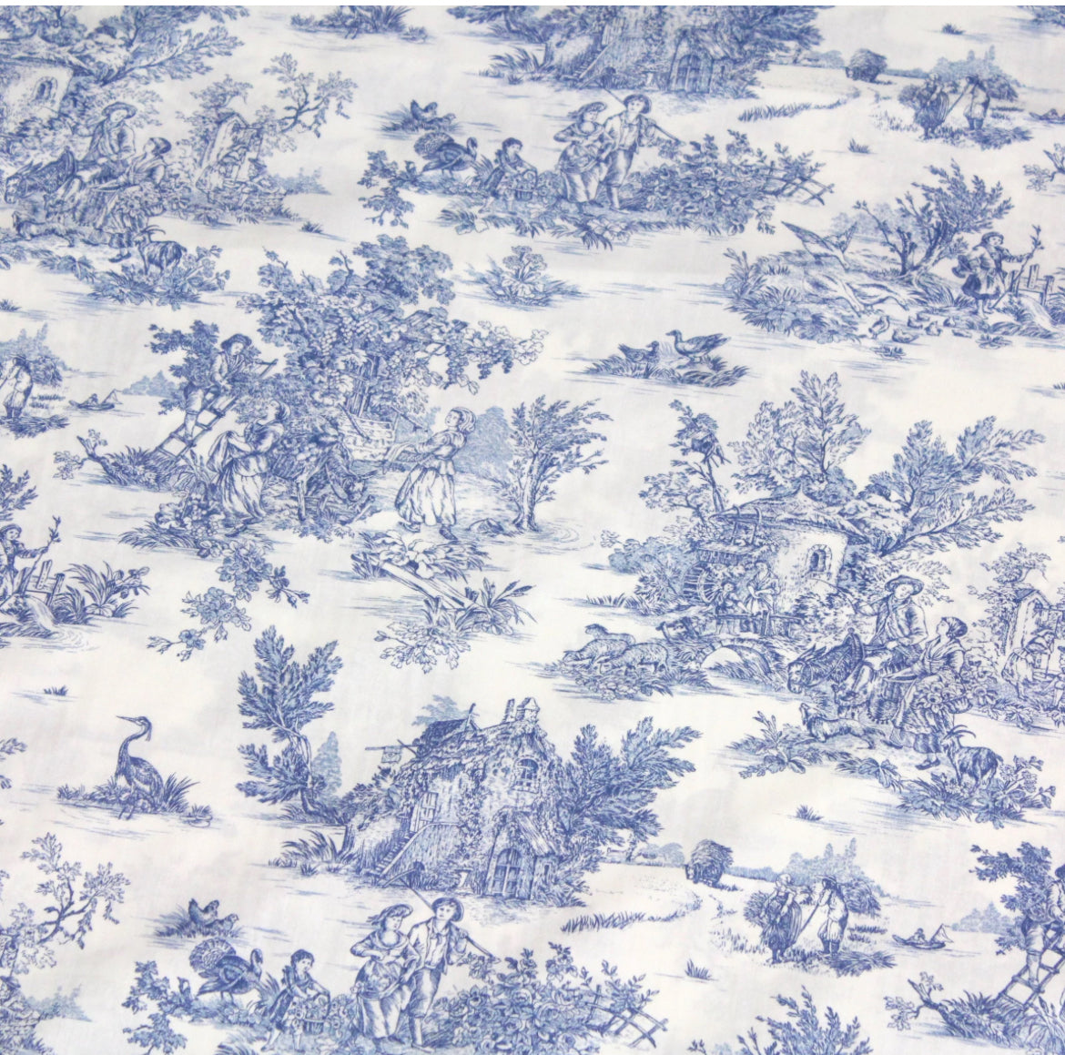 Trousse de toilette Toile de Jouy personnalisable