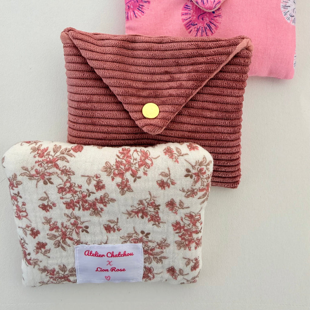 Pochette à Bijoux Lion Rose X Atelier Chatchou