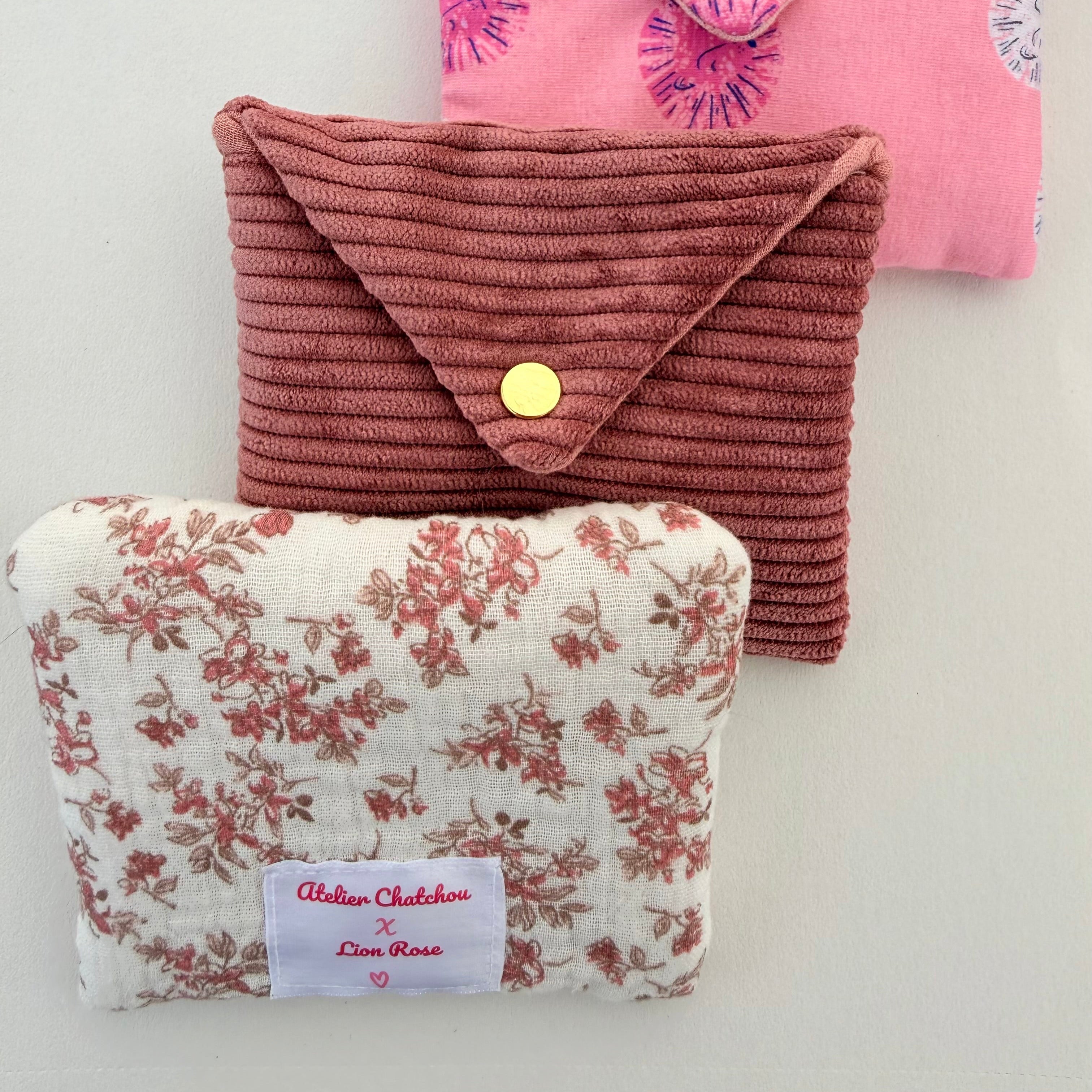 Pochette à Bijoux Lion Rose X Atelier Chatchou