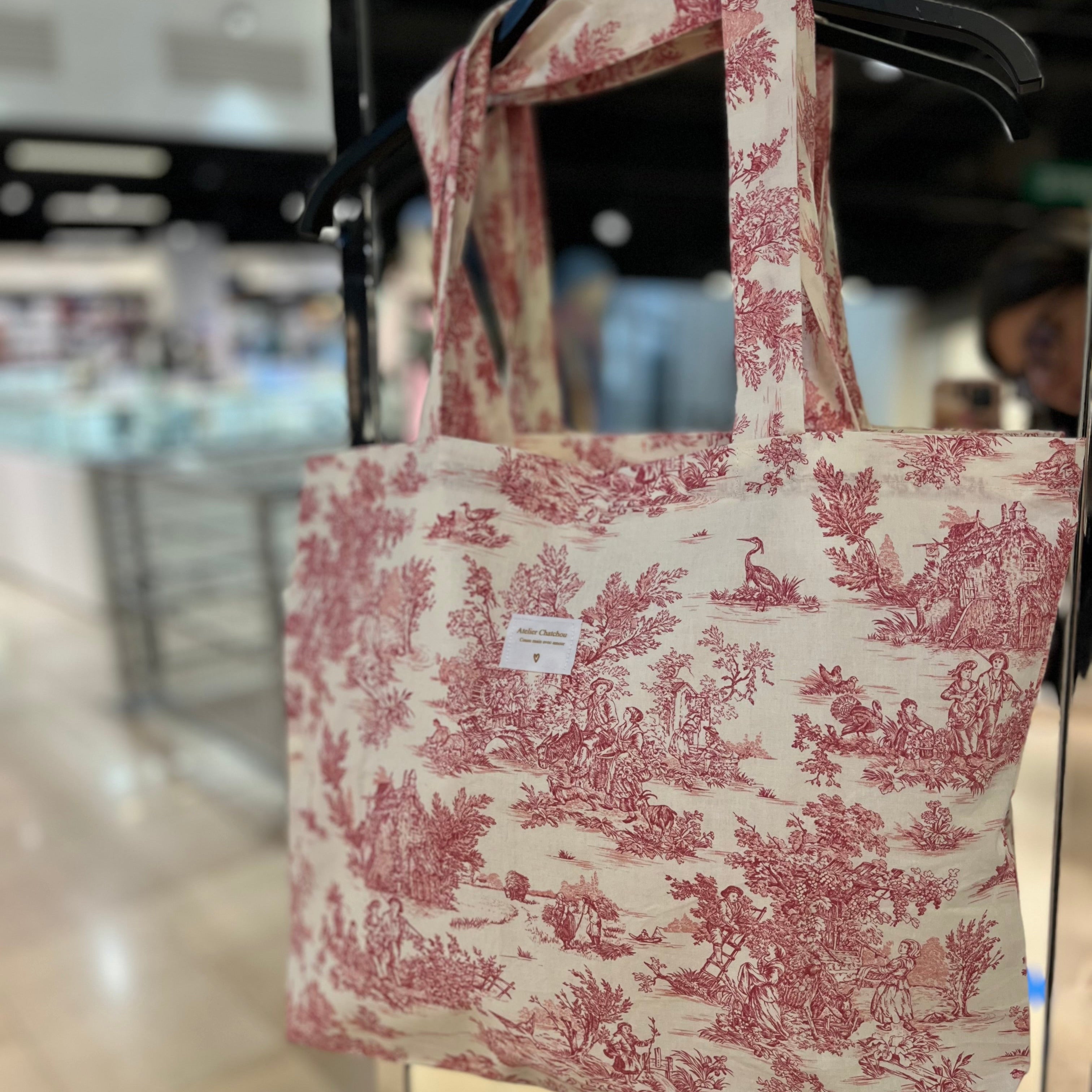 Totebag Toile de Jouy personnalisable