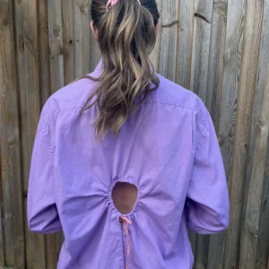 Chemise dos ajouré - Lila